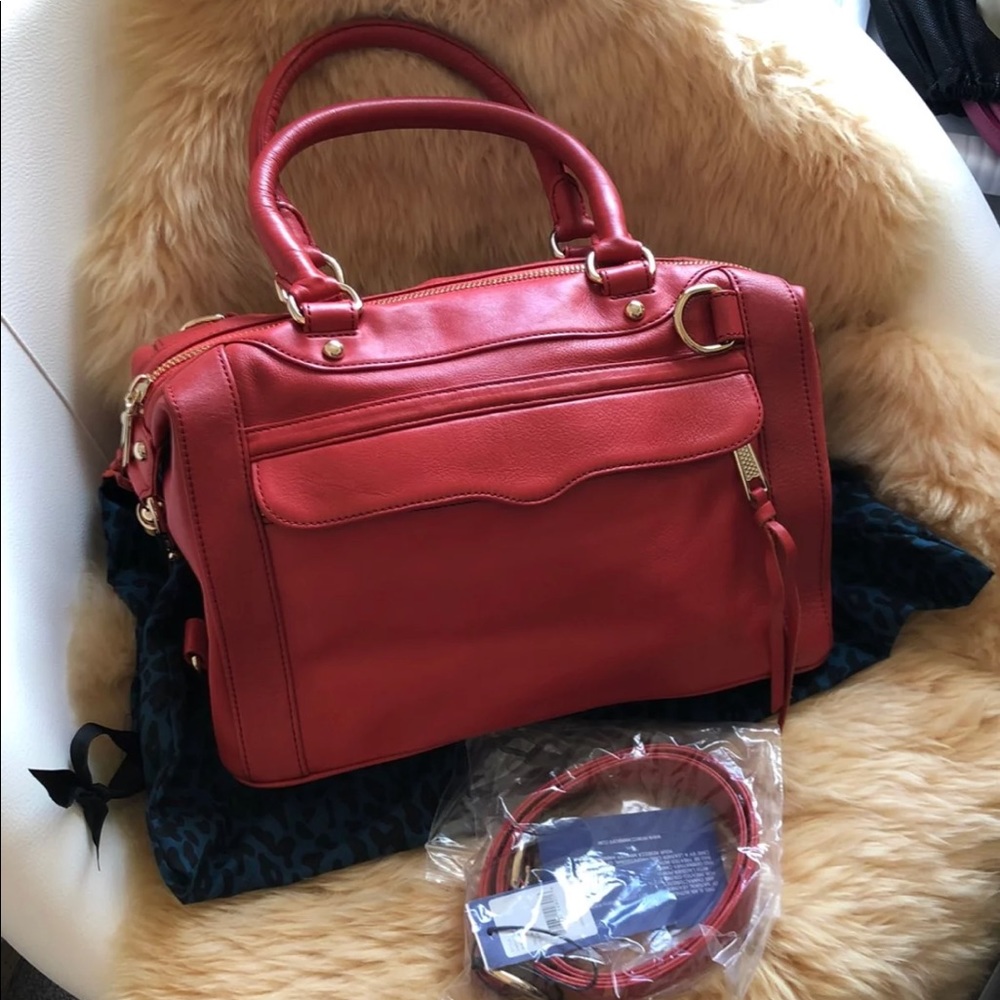 ❌SOLD❌Rebecca Minkoff MINI MAB satchel RED - Picture 1 of 4